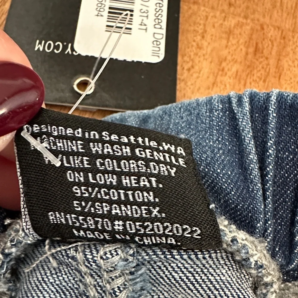 Stylish Kids Denim Jeans - Blue and Gray - Picture 3 of 9